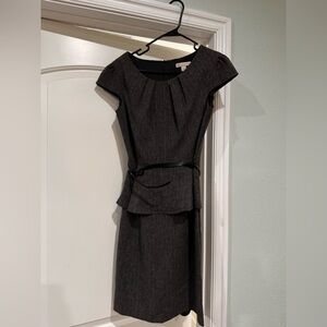 Elegant Black Cap Sleeve Dress